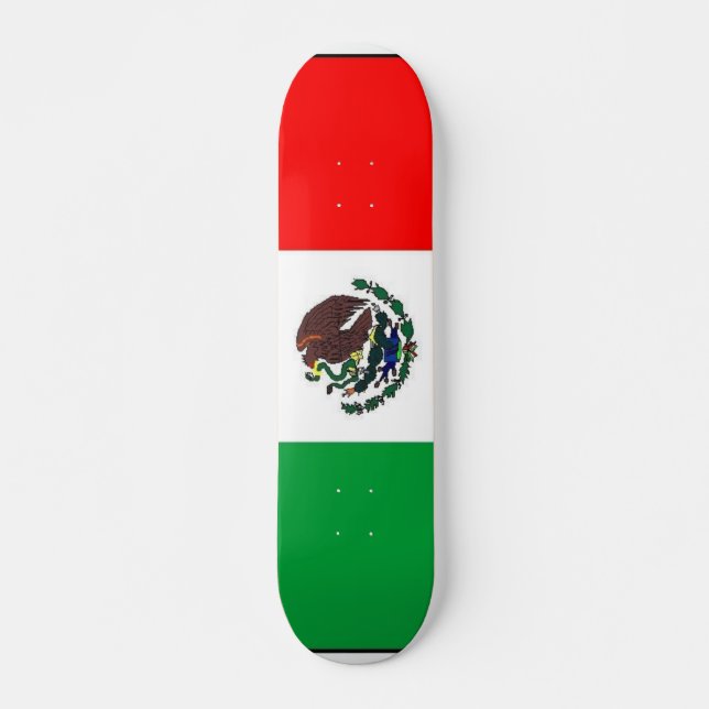 Mexicansk flaggaskateboard skateboard bräda 20 cm (Framsida)