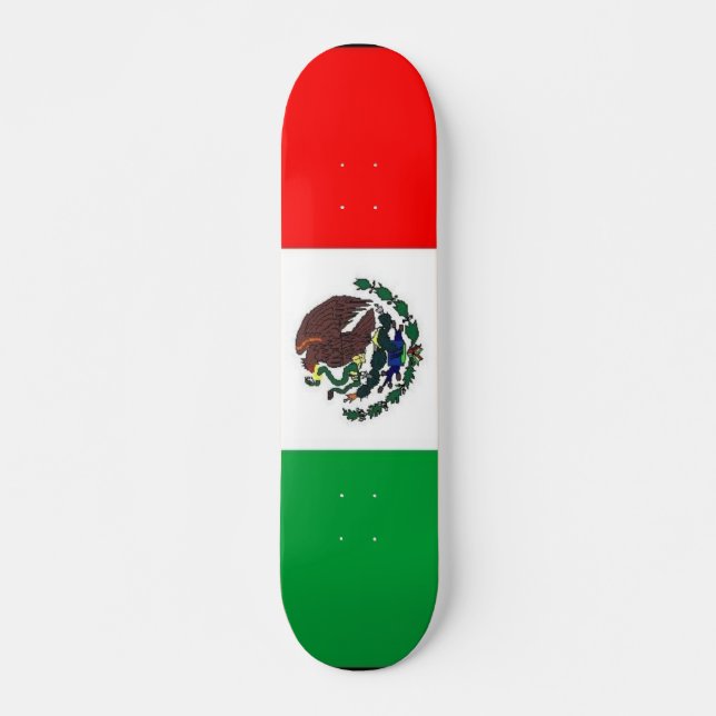 Mexicansk flaggaSkateboard Skateboard Bräda 21,5 Cm (Framsida)