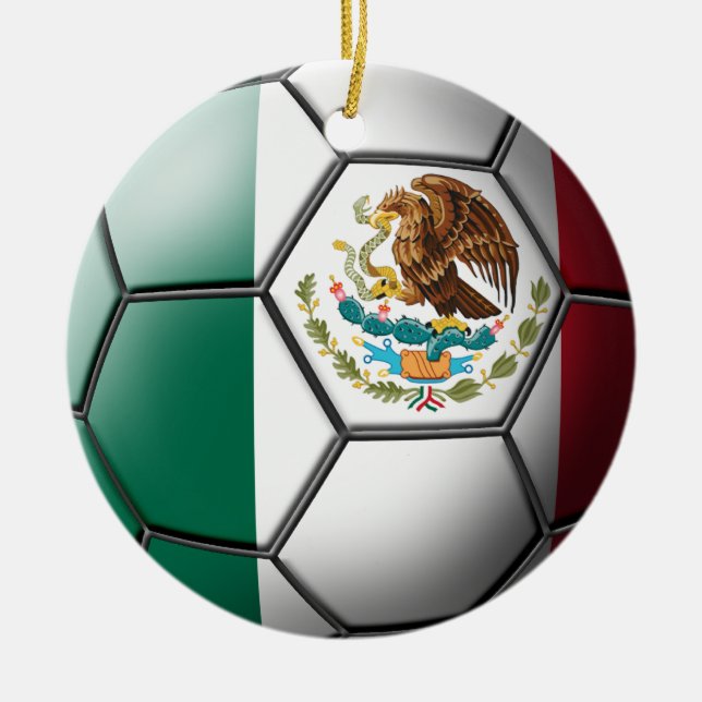 Mexicansk fotbollprydnad julgransprydnad keramik (Framsidan)
