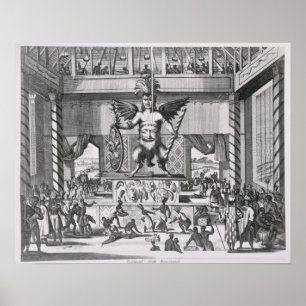 Mexicansk gud Huitzilopochtli Poster