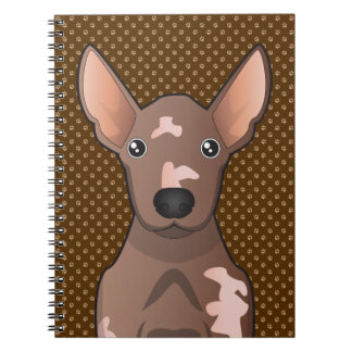 Mexicansk hårlös hund (Xoloitzcuintle) Anteckningsbok Med Spiral