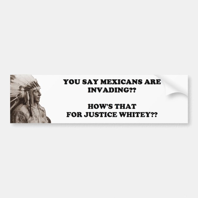 Mexicansk invasion-/viträttvisa bildekal (Framsidan)
