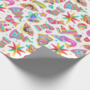 Mexicansk jul som slår in papper presentpapper
