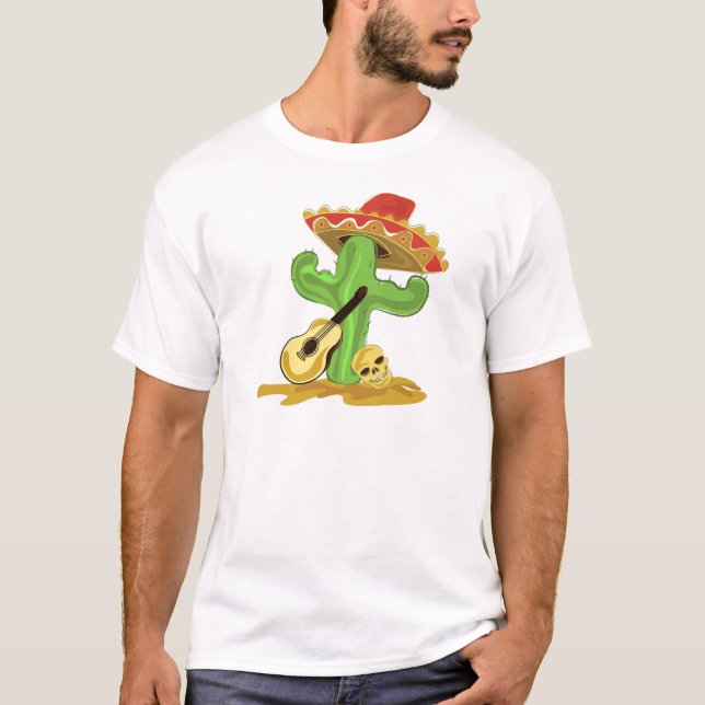 Mexicansk kaktus t shirt (Framsida)