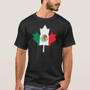 Mexicansk kanadensisk flagga t-shirt
