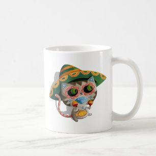 Mexicansk katt med sombreroen kaffemugg