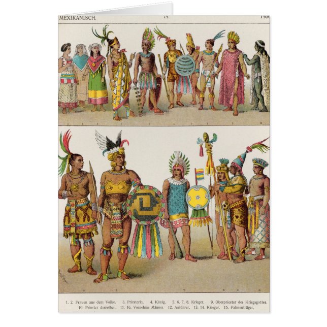 Mexicansk klänning hälsningskort (Framsidan)