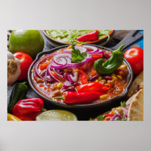 Mexicansk mataffisch 3/3 poster