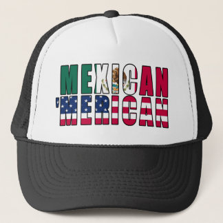 Mexicansk 'Merican flaggor - mexicansk amerikan Keps