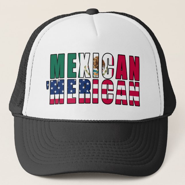 Mexicansk 'Merican flaggor - mexicansk amerikan Keps (Framsida)
