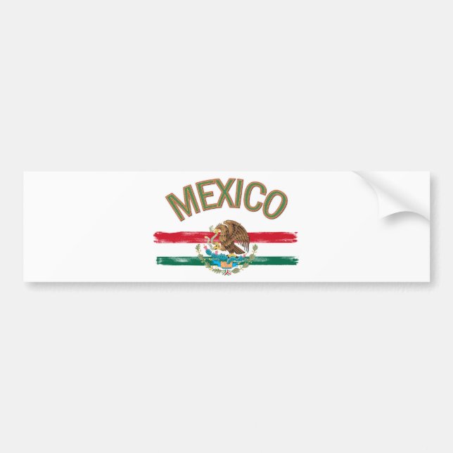 Mexicansk Mexico flagga Bildekal (Framsidan)