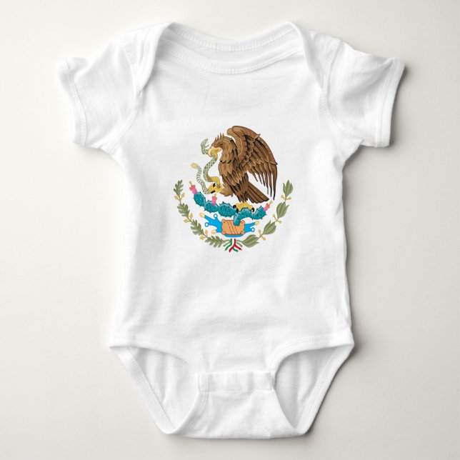 Mexicansk Mexico flagga Tee Shirt (Framsida)