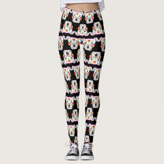 Mexicansk Pitbull mönstersvart Leggings