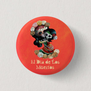 Mexicansk skelett- moderlig kärlek knapp