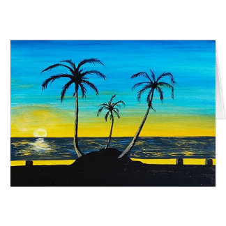 Mexicansk solnedgång hälsningskort