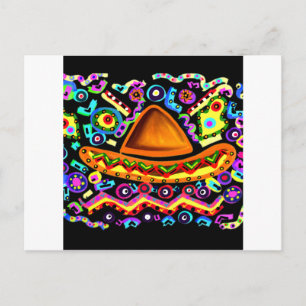 Mexicansk Sombrero Vykort