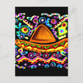 Mexicansk Sombrero Vykort