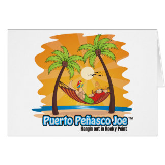 Mexicansk strandhängmatta hälsningskort