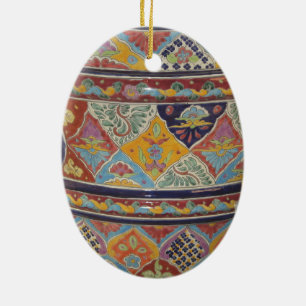 Mexicansk Talavera stilkrukmakeri Julgransprydnad Keramik