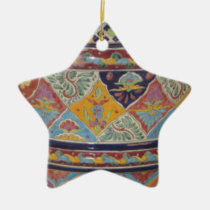 Mexicansk Talavera stilkrukmakeri Julgransprydnad Keramik