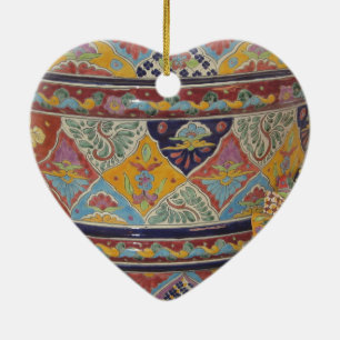 Mexicansk Talavera stilkrukmakeri Julgransprydnad Keramik