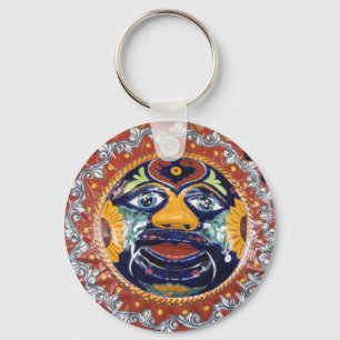Mexicansk Talavera stilsol Nyckelring