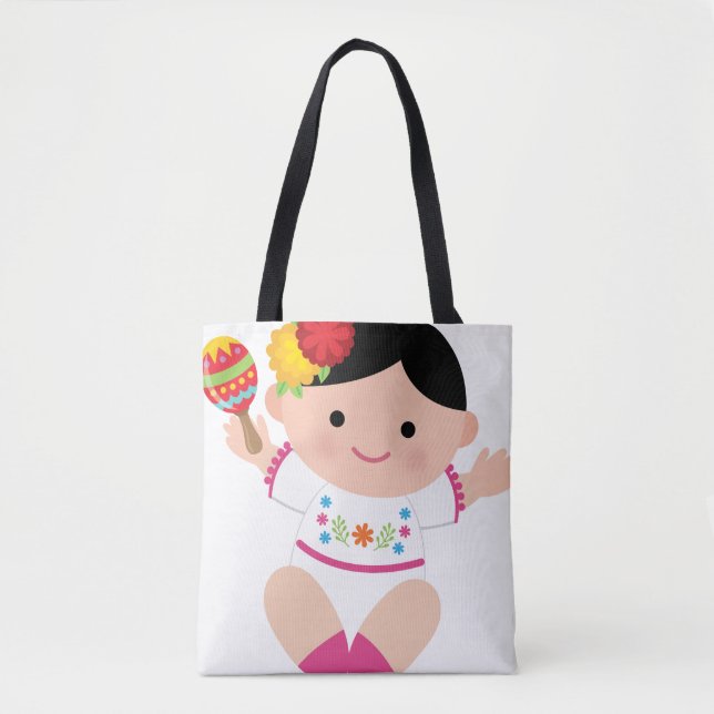 Mexicansk toto, babySenorita Hänga lös Tygkasse (Framsida)