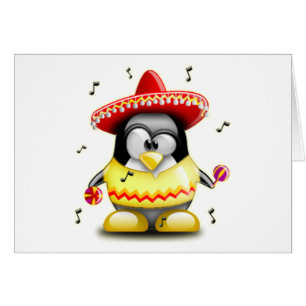 Mexicansk Tux Hälsningskort