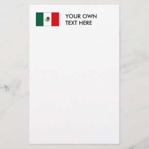 Mexicanska flaggaT-tröja och gåvor Brevpapper