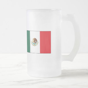 Mexicanska flaggaT-tröja och gåvor Frostat Ölglas