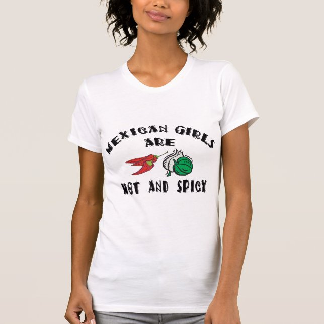 Mexicanska flickor hoas & den kryddiga dam tshirt tröja (Framsida)