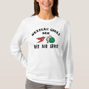 Mexicanska flickor hoas & den kryddiga kvinnan tee