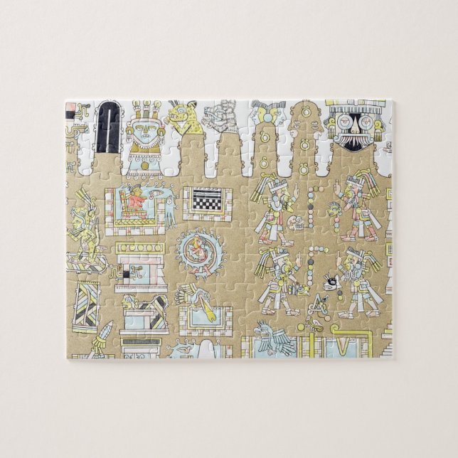 Mexicanska Hieroglyphics, från 'Vues des Pussel (Horisontell)