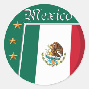 Mexicanska klistermärkear runt klistermärke