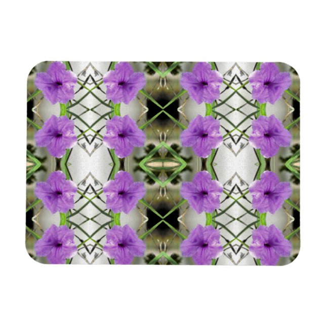 Mexicanska Petunias och Latticework Magnet (Horisontell)