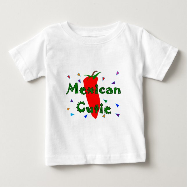 Mexicanska T-tröja & gåvor för Cutie röda T-shirt (Framsida)
