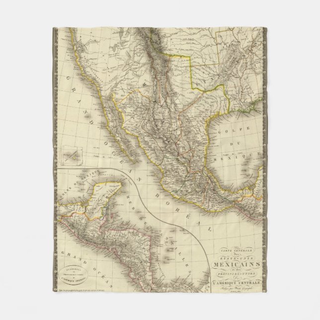 Mexicanska United States, Central America Fleecefilt (Framsidan)