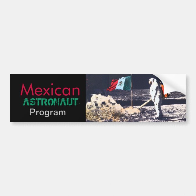 MEXICANSKT ASTRONAUTPROGRAM - bildekal (Framsidan)