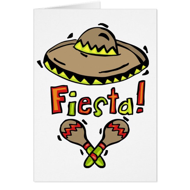 Mexicanskt Fiestakort Hälsningskort (Framsidan)