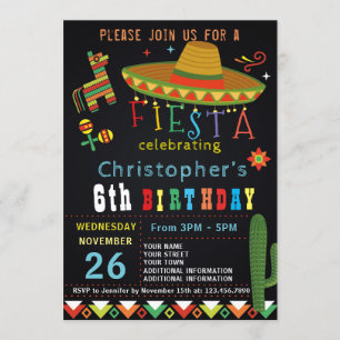 MEXICANSKT PARTY FÖR FIESTA FÖR INBJUDNINGAR