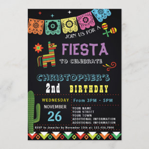 MEXICANSKT PARTY FÖR FIESTA FÖR INBJUDNINGAR