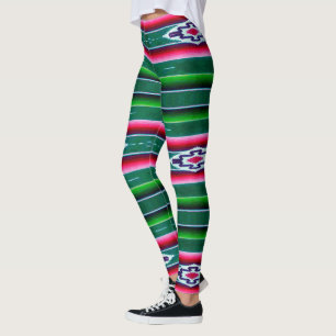 Mexicanskt Sarape mönster Leggings