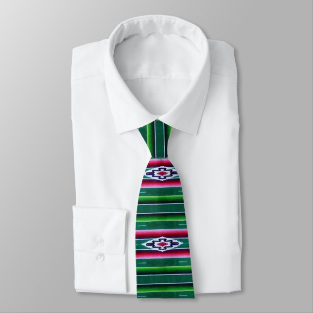 Mexicanskt Sarape mönster Slips (Bunden)