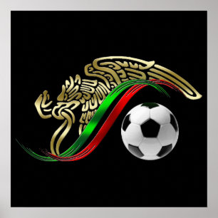Mexico 2014 mexicanska futbol för poster