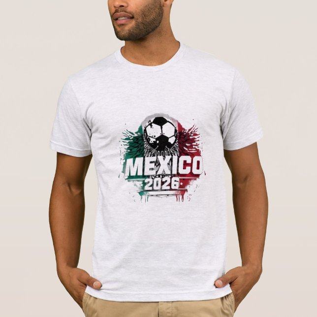 Mexico 2026 VM-fotbollströja för fans T Shirt (Framsida)