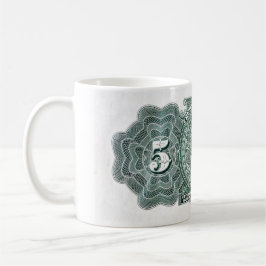 Mexico 5 Pesossedel, Aztec kalender Kaffemugg