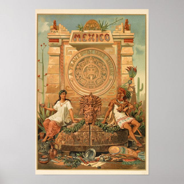 México a través de los siglos poster (Framsidan)