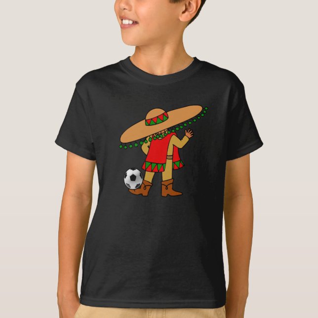 Mexico barns skjorta för fotboll för futbol t shirt (Framsida)