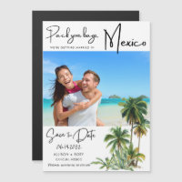 Mexico Beach Destinationsbröllop Spara datum