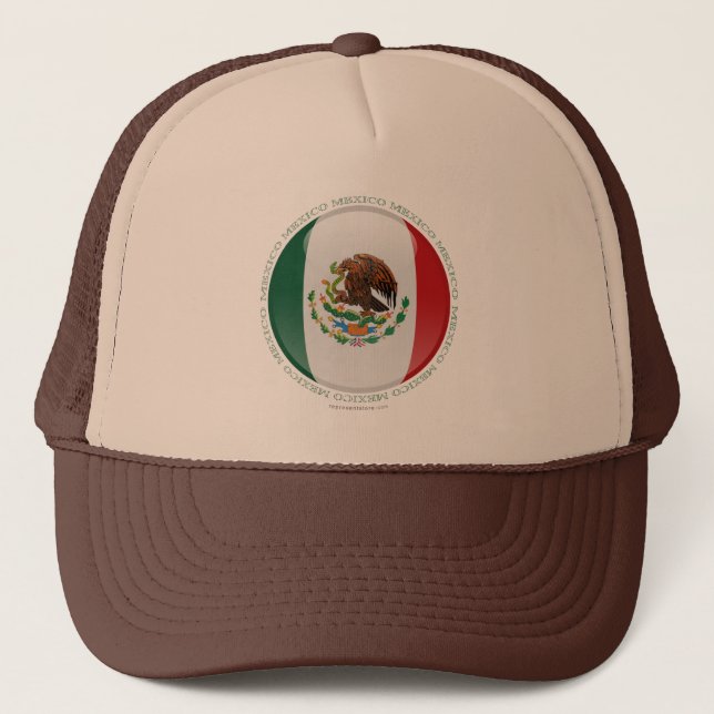 Mexico bubblar flagga truckerkeps (Framsida)